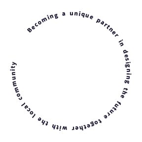 Becoming a unique partner in designing the future together with the local community
